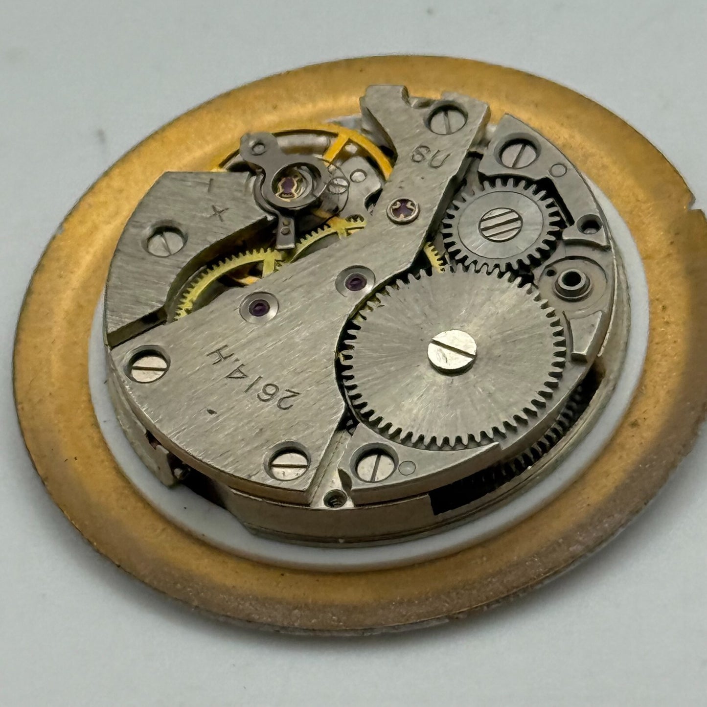 25.9mm Vintage Sekonda 2614.H Soviet USSR Manual Wind Watch Movement PART REPAIR