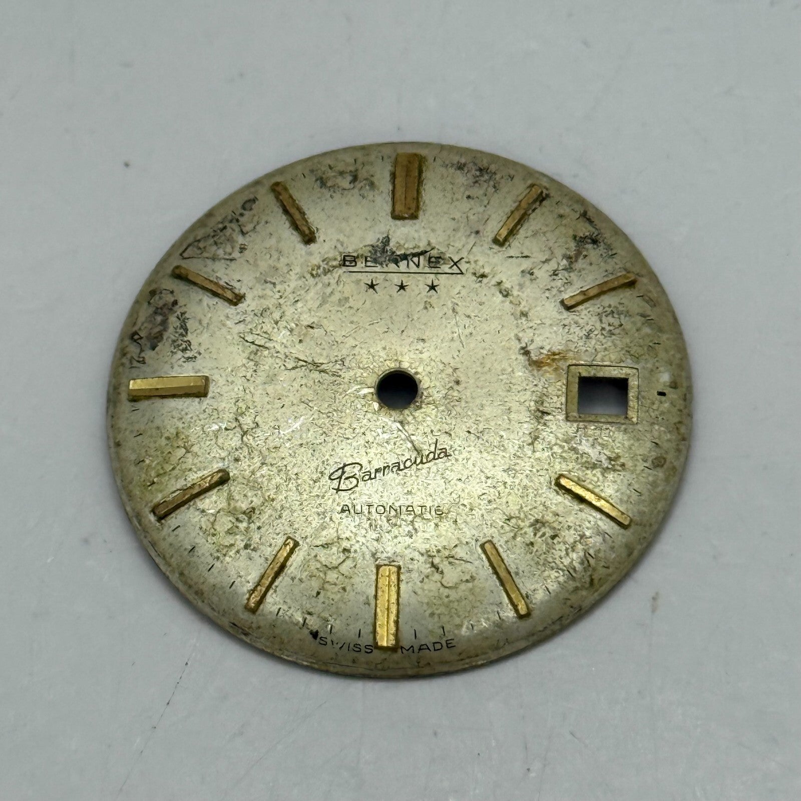 Bernex Barracuda ETA 2472 Automatic Partial Manual Wind Vintage PARTS 25.9mm 