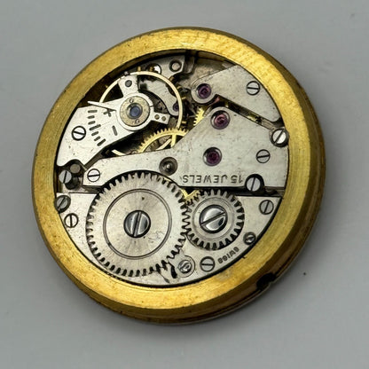 AS 1002 984 Watch Movement Mappin Manual Wind Vintage Swiss Parts Repair 28.6mm