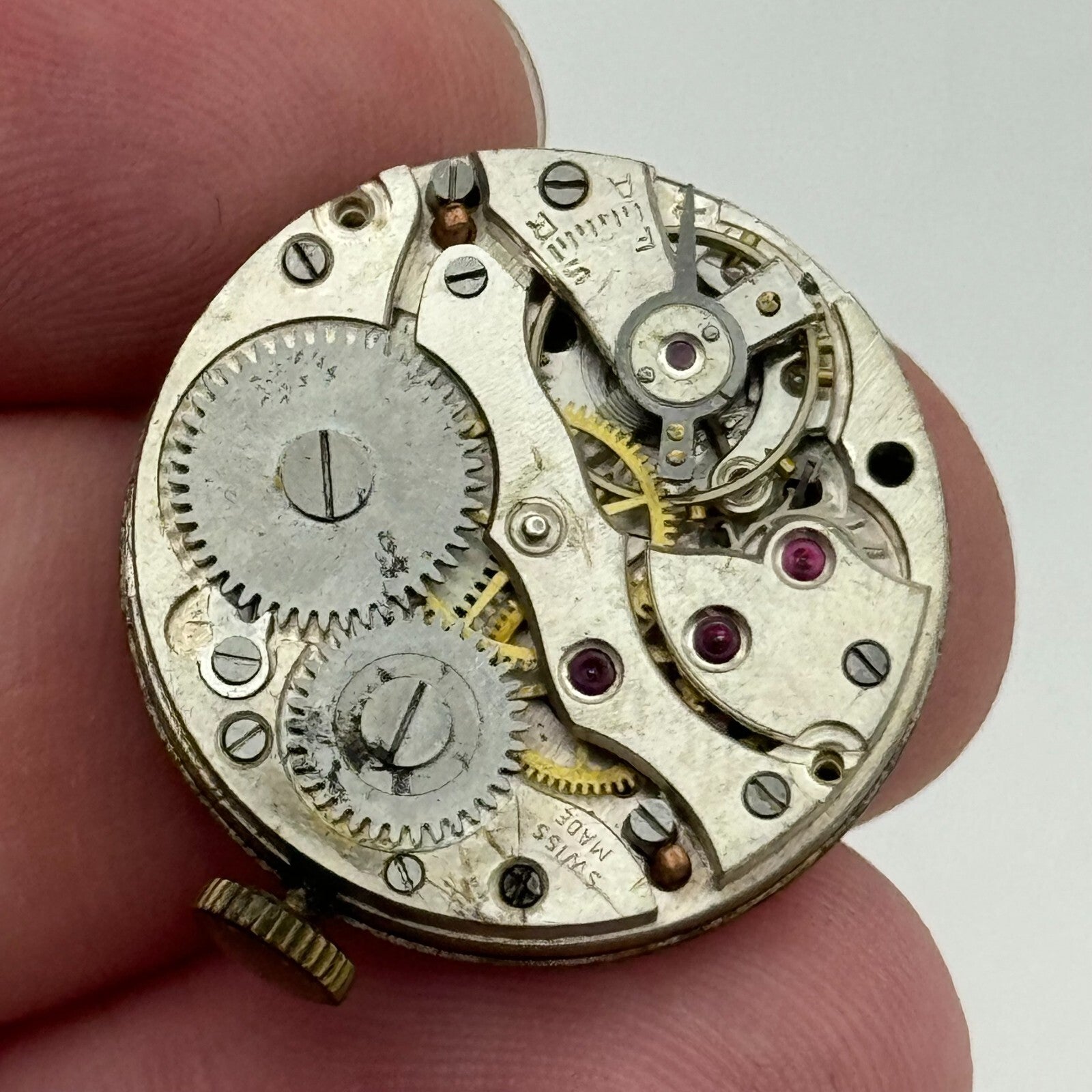 23.6mm Unidentified Sub Seconds Trench Watch Movement Manual Wind PARTS SPARES