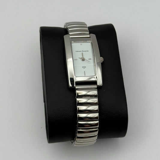 Gerard Pasquier Ladies Quartz Watch Silver Tone Expandable Band Working 19mm