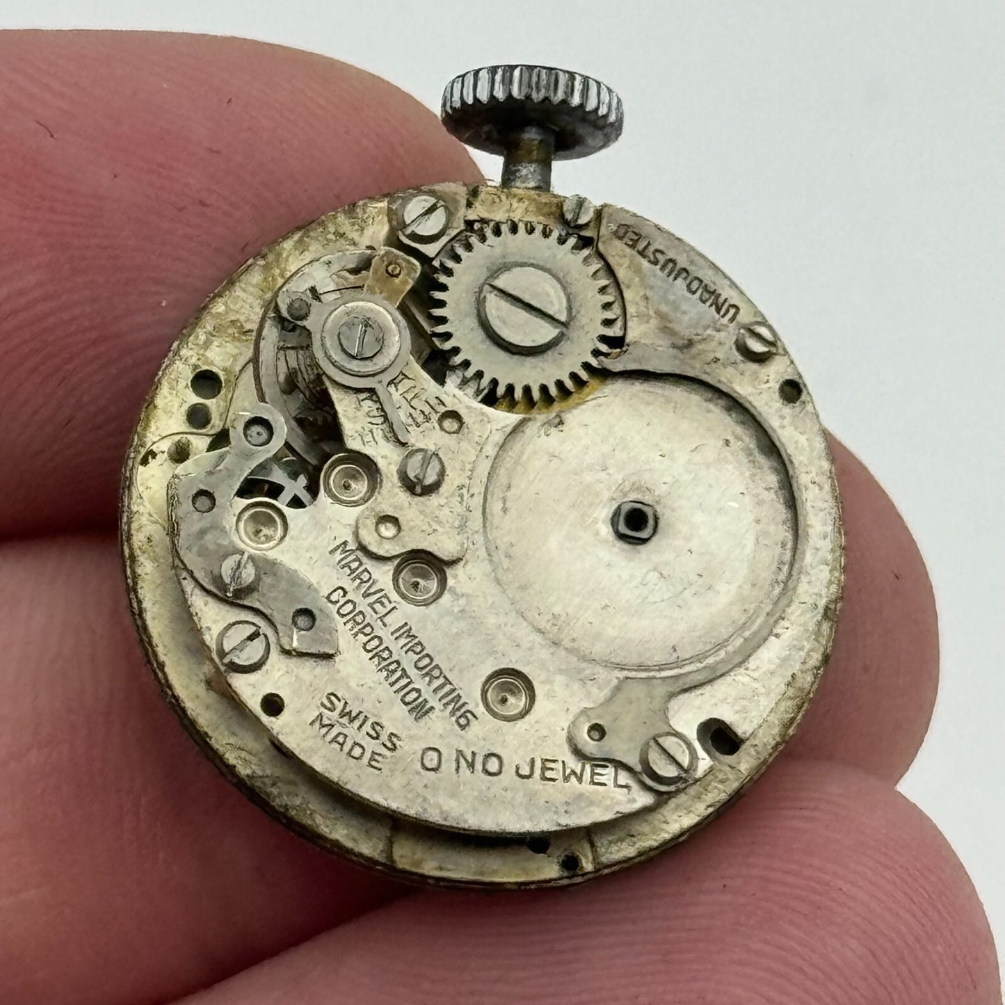 23.6mm Men's Uba Marvel Importing Corporation Manual Wind Watch Movement PARTS