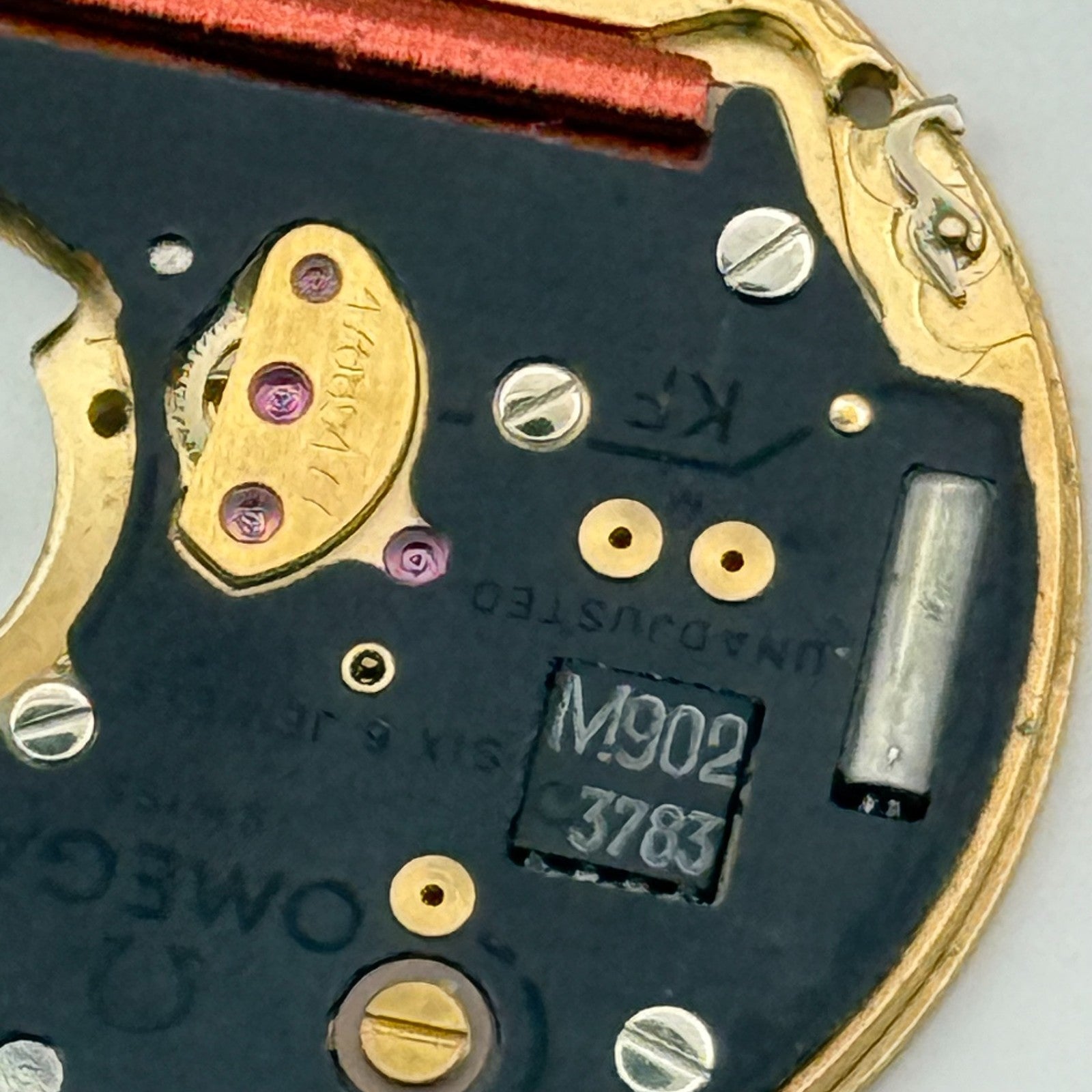 Omega 1430 Quartz Watch Movement 6 Jewels Swiss Vintage Parts Repair 23.8mm