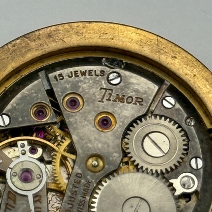 AS 1200 Watch Movement Timor Manual Wind Vintage Swiss Parts Repair 30.4mm