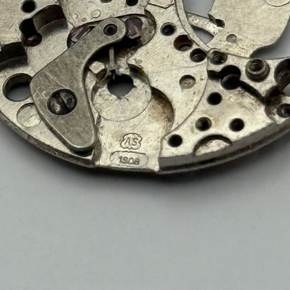 AS 1906 Watch Movement Main Plate Automatic Vintage Swiss Parts Repair 25.9mm
