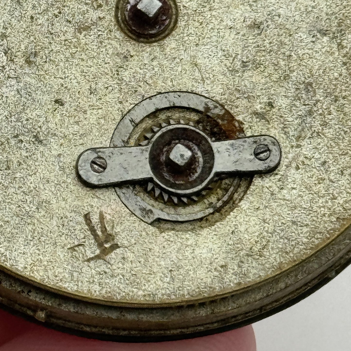 45.9mm Unidentified Antique Key Wound Pocket Watch Movement PARTS REPAIR SPARES