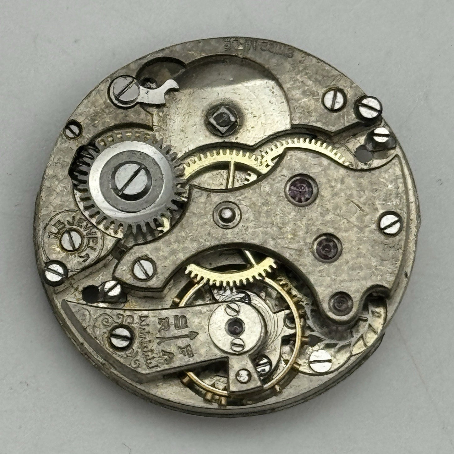 25.7mm Early ROLEX Rebberg Depose 15 Jewels Antique Watch Movement PARTS SPARES