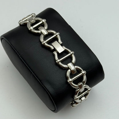 22mm Working Ladies Colleiten Silver Tone Panel Bracelet Quartz Watch 7.2 Inches