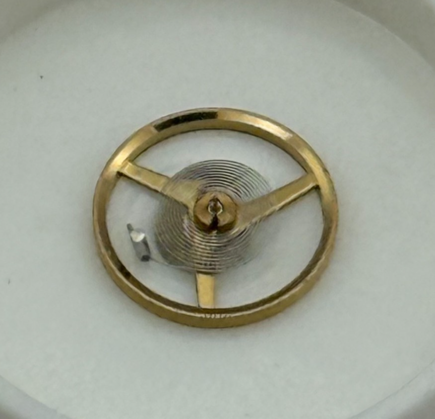 FHF 57-21 Balance Wheel Complete And Spring 6¾’’’ 1518 M Watch Movement Parts