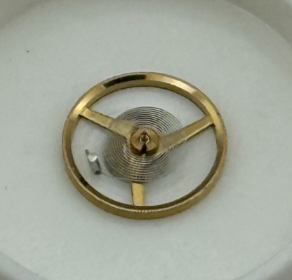 FHF 57-21 Balance Wheel Complete And Spring 6¾’’’ 1518 M Watch Movement Parts