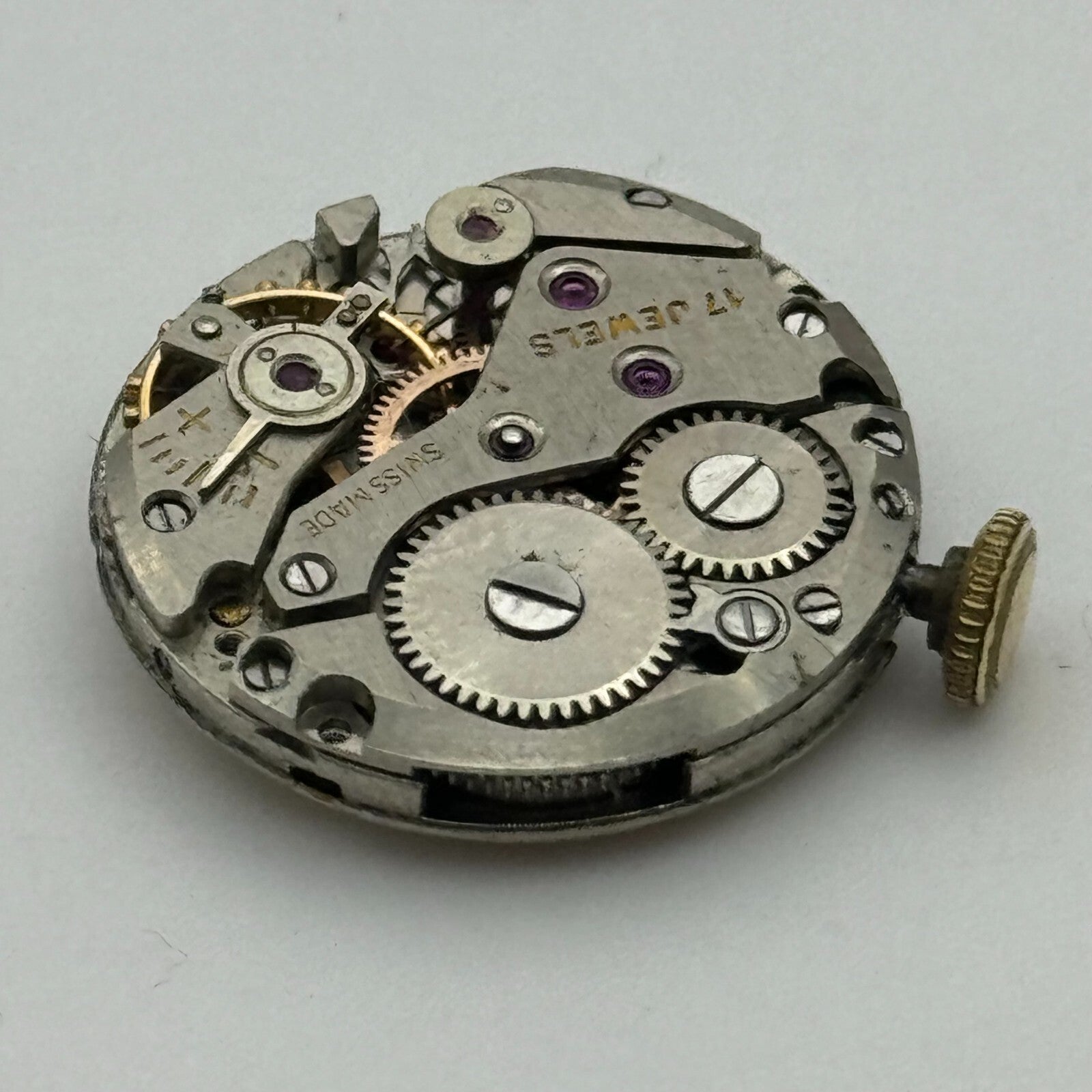19.6mm Olma Ladies AS 970 Manual Wind Swiss Made 17 Jewels Watch Movement PARTS