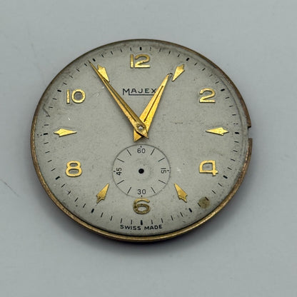 Majex Trebex 15 Jewels Watch Movement Manual Wind Vintage Parts Repair 32.9mm
