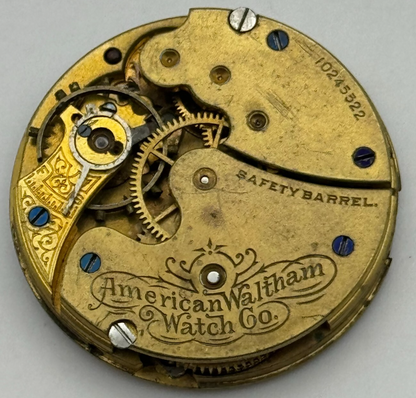 0s Men’s Waltham Grade Seaside Model 1901 American Watch Movement PARTS SPARES