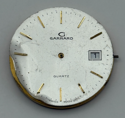 ETA 555.115 Quartz Watch Movement Garrard Date Vintage Swiss Parts Repair 31.5mm