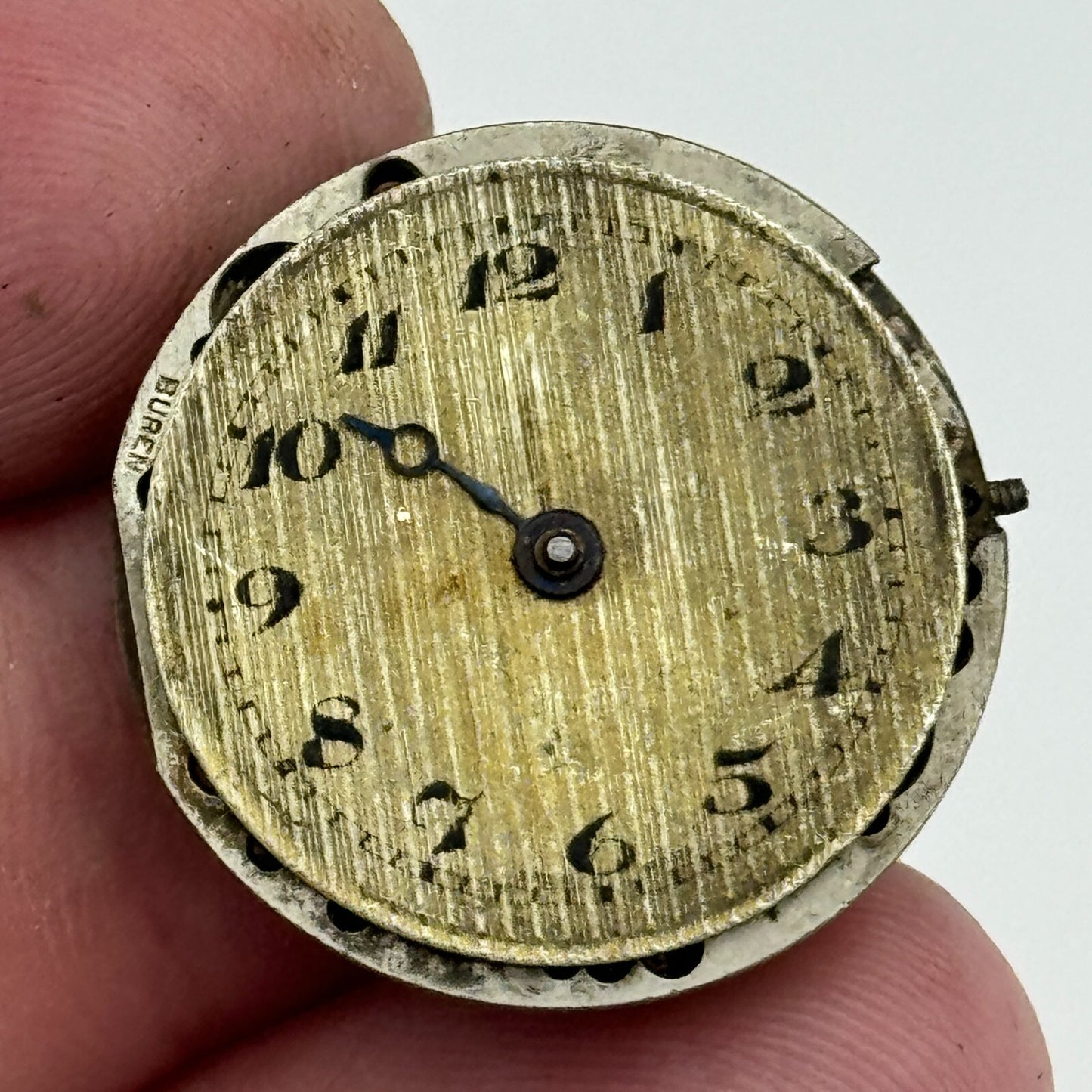 23.6mm Buren 15 Jewels Manual Wind Watch Movement Swiss Vintage PARTS SPARES