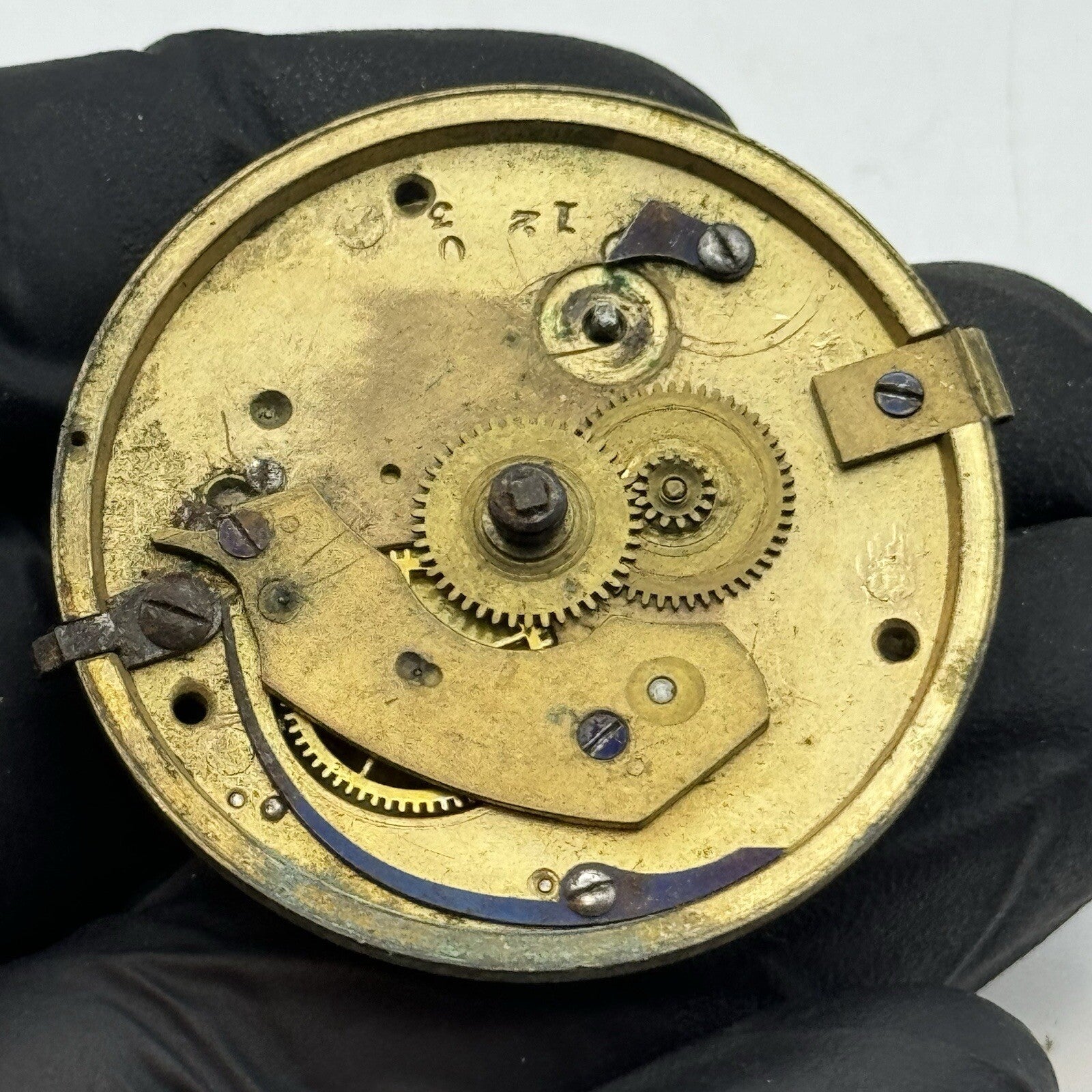41.2mm Barton & Deacon Chain Present Fusee Pocket Watch Movement FOR PARTS