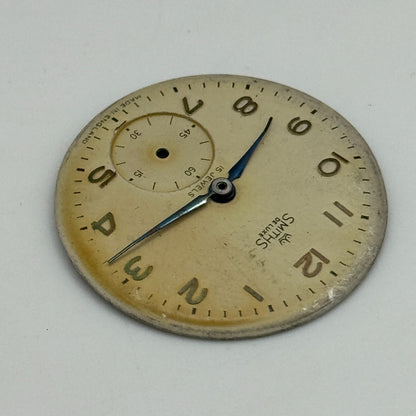 28.6mm Men's Smiths De Luxe Sub Seconds Dial Hands Manual Wind Made in England
