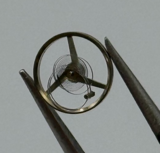 AS 1977-2 Inca Balance Wheel Complete And Spring 1831 M Watch Movement Parts NOS