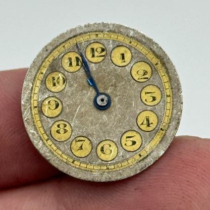 23.6mm Unidentified Swiss Made Vintage Manual Wind Watch Movement PARTS SPARES