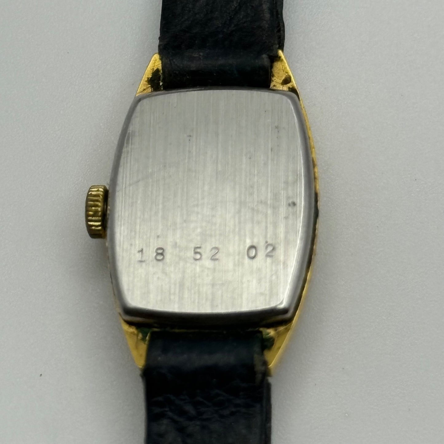 17mm Vintage Rotary Blue Bullseye Dial Swiss Manual Wind Watch PARTS / REPAIR