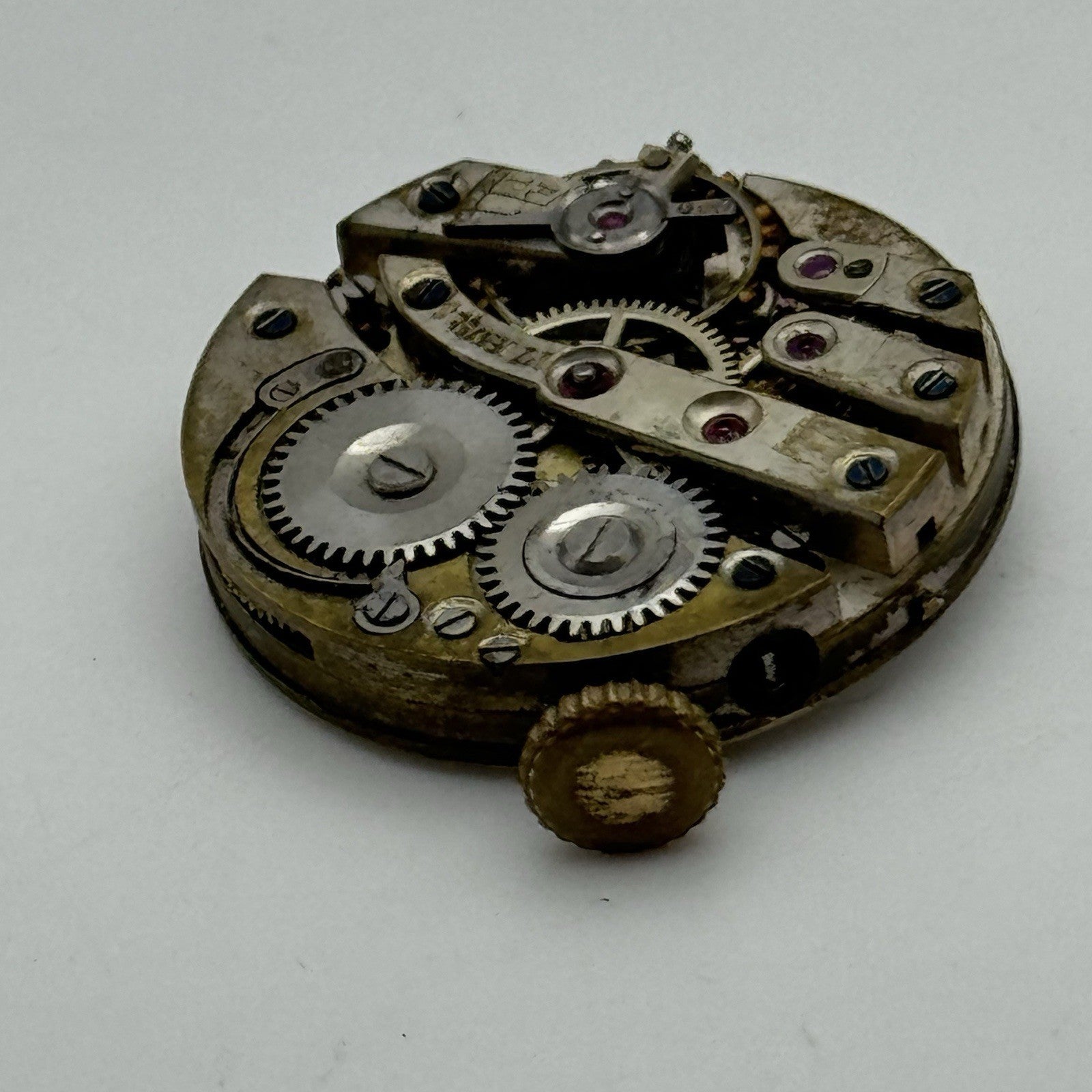 24.9mm Unidentified High Grade 17 Jewels Trench Watch Movement Manual Wind PARTS