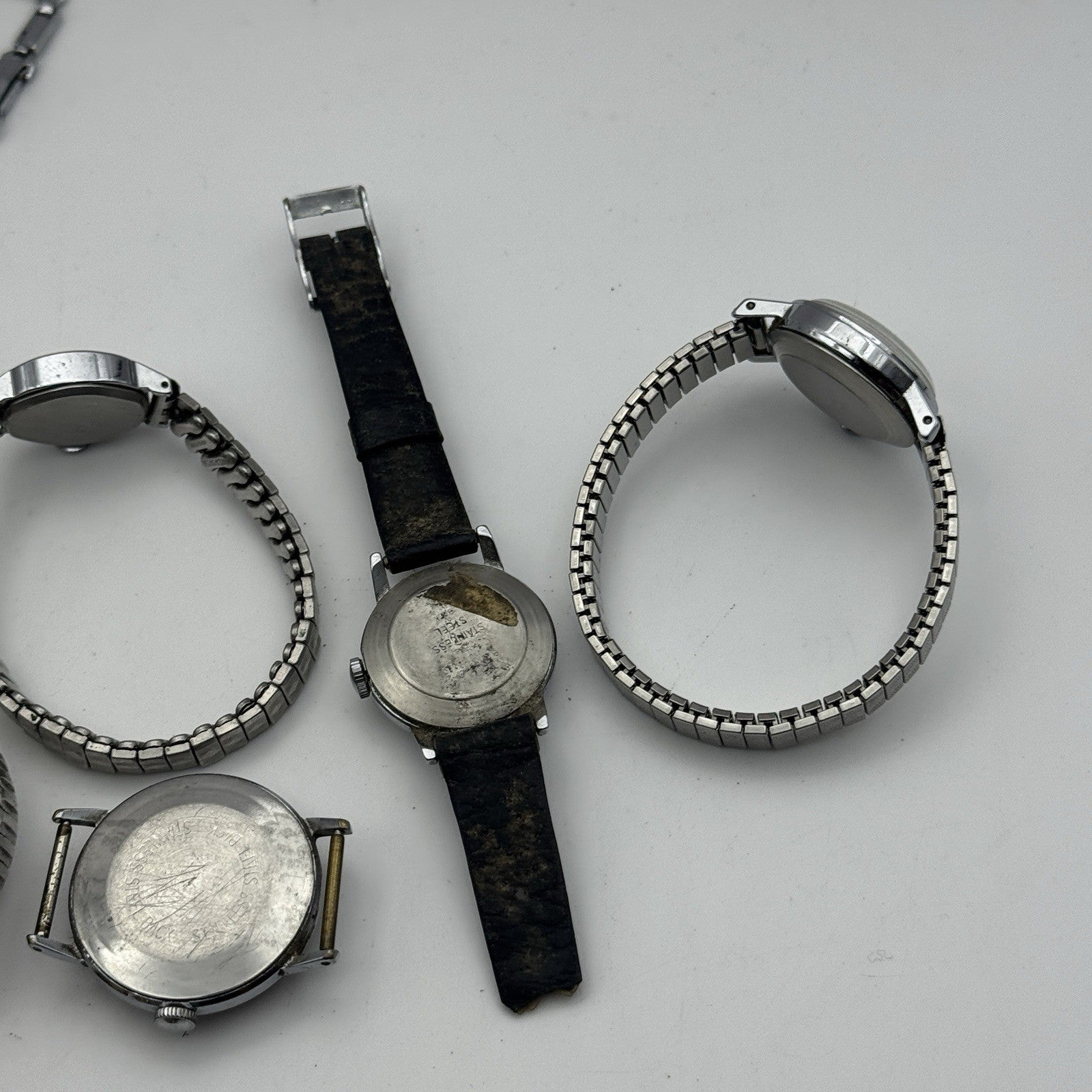 Bundle Of 12 Vintage Timex UK Watches Mechanical Wind Up Job Lot Parts Repair