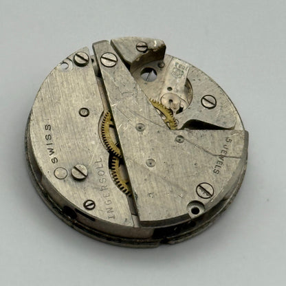 EB 1553 Watch Movement Ingersoll Manual Wind Vintage Swiss Parts Repair 23.7mm