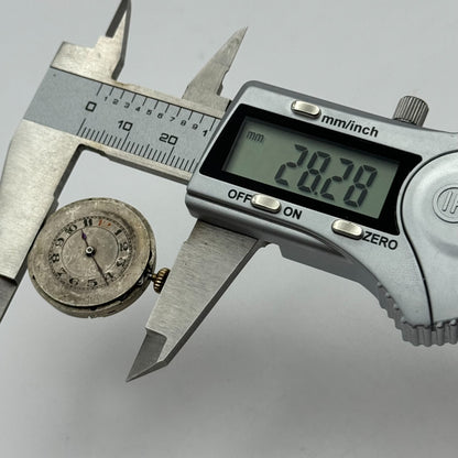 25mm Dreadnought Balance Ok Trench Watch Movement 15 Jewels Vintage Swiss PARTS