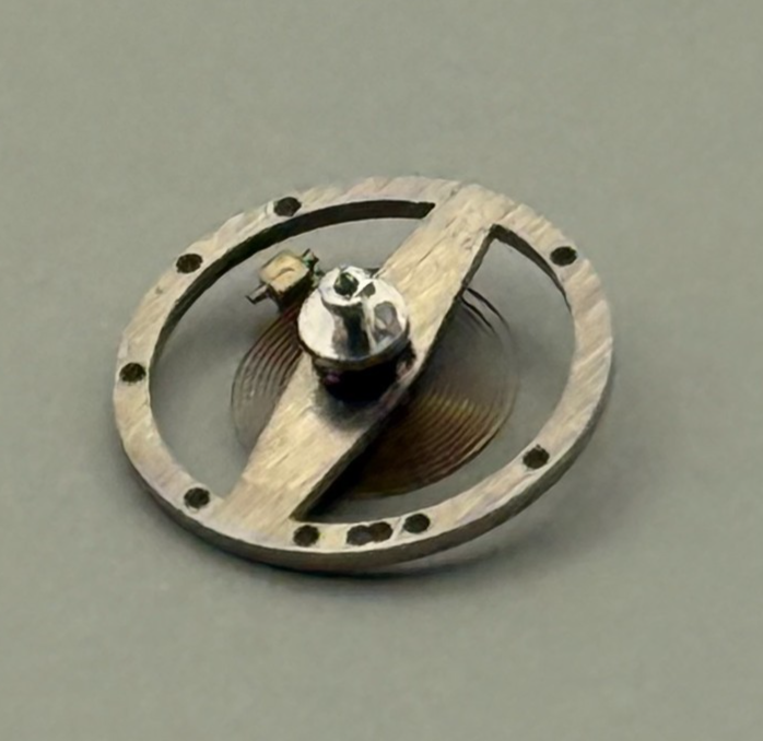 BRAC 2021 Balance Wheel Complete And Spring 5¼’’’ 69 M Watch Movement Parts NOS