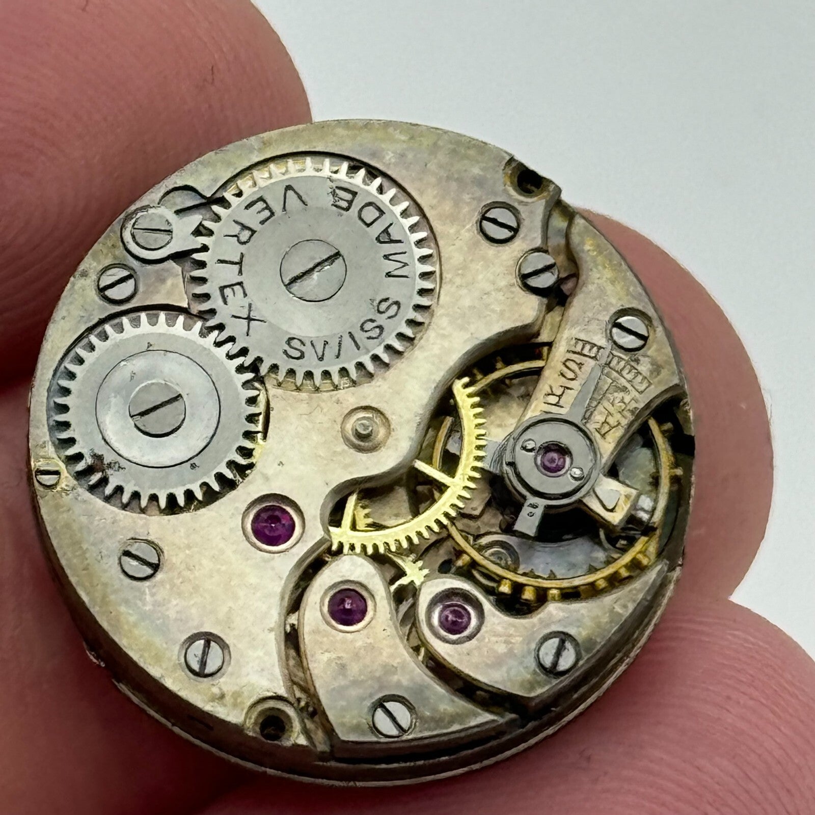 22mm High Grade Vertex Trench  Watch Movement Manual Wind Swiss Vintage PARTS