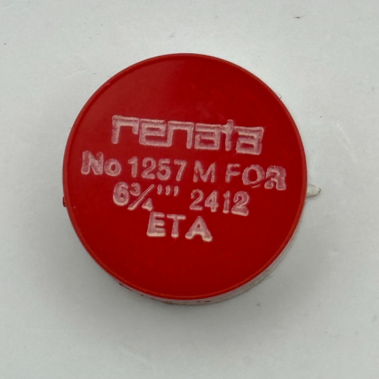 ETA 2412 Balance Wheel Complete And Spring 6¾’’’ 1257 M Watch Movement Parts NOS