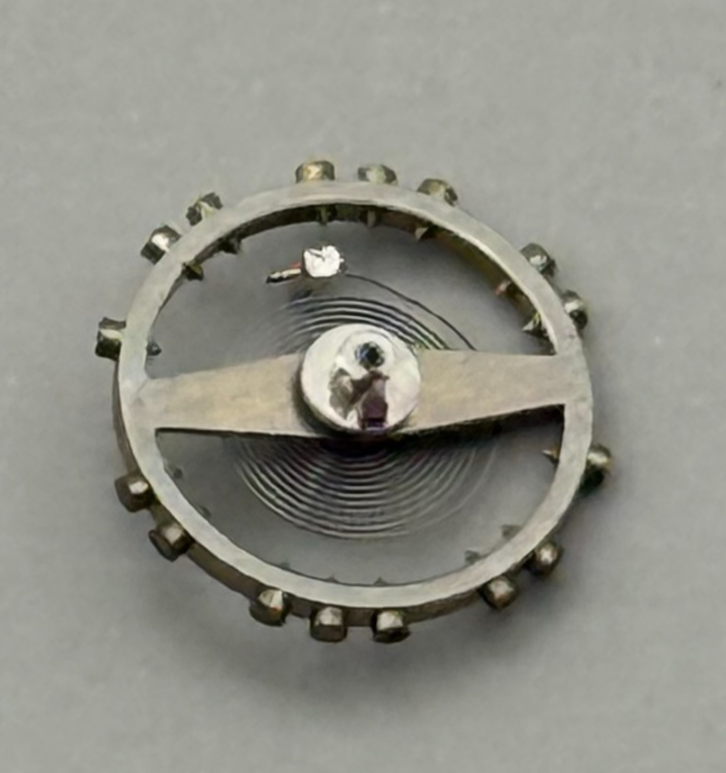 FHF 159 Balance Wheel Complete And Spring 3–10’’’ 190 M Watch Movement Parts NOS