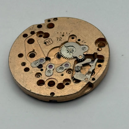 FHF 72 Watch Movement Main Plate Manual Wind Vintage Swiss Parts Repair 25.9mm
