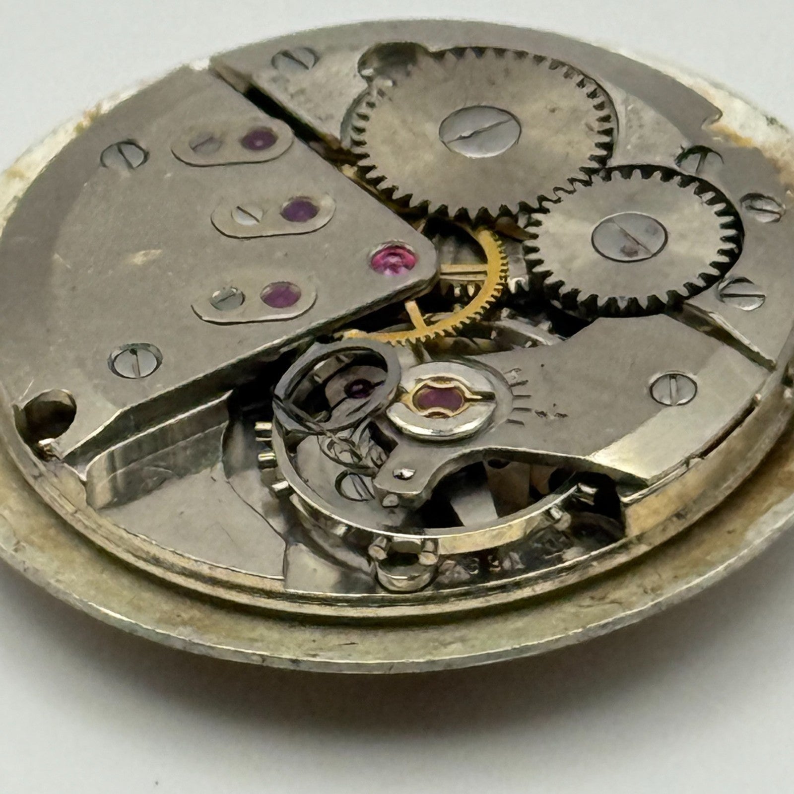 ETA 2390 Watch Movement Atlantic Manual Wind Vintage Swiss Parts Repair 23.3mm