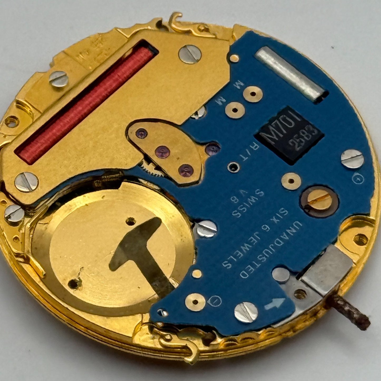 ETA 255.441 Quartz Watch Movement 6 Jewels Vintage Swiss Parts Repair 23.8mm