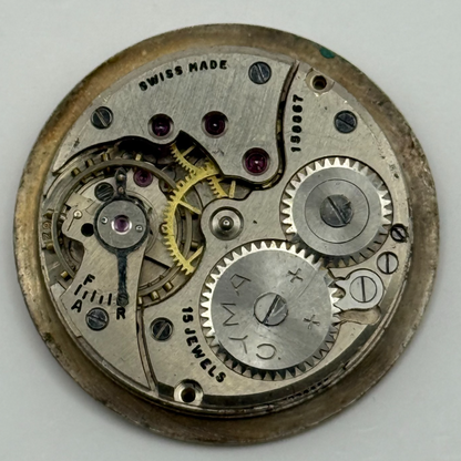 Cyma 162 Watch Movement Manual Wind Vintage Swiss 15 Jewels Parts Repair 23.5mm