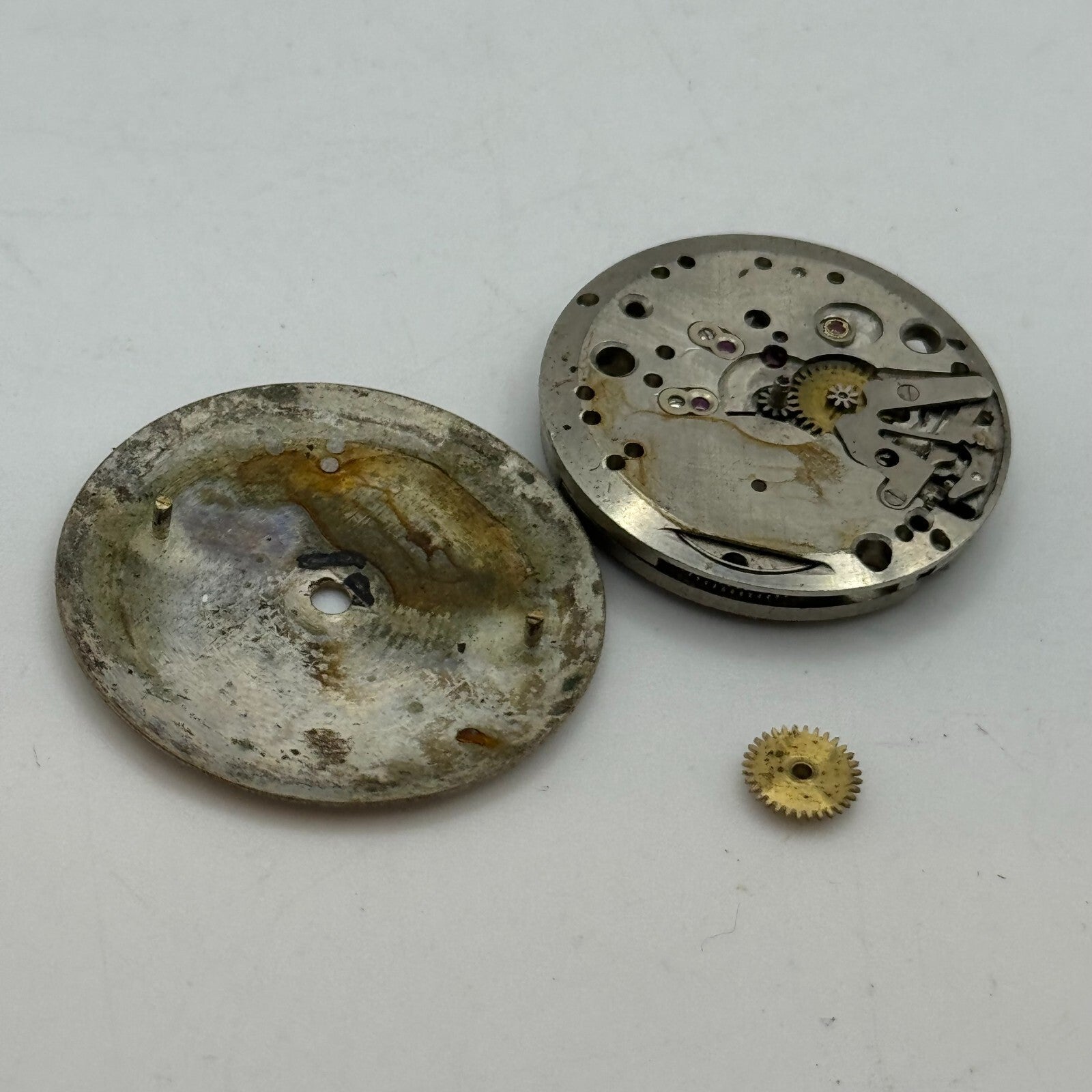 25.8mm Yeoman Mens HB Hermann Becker 1161 Manual Wind Watch Movement PARTS SPARE