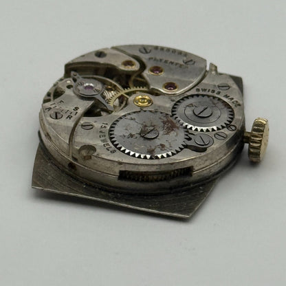 Cyma REF 032B Watch Movement Manual Wind Vintage Swiss 15 Jewels Repair 26.1mm