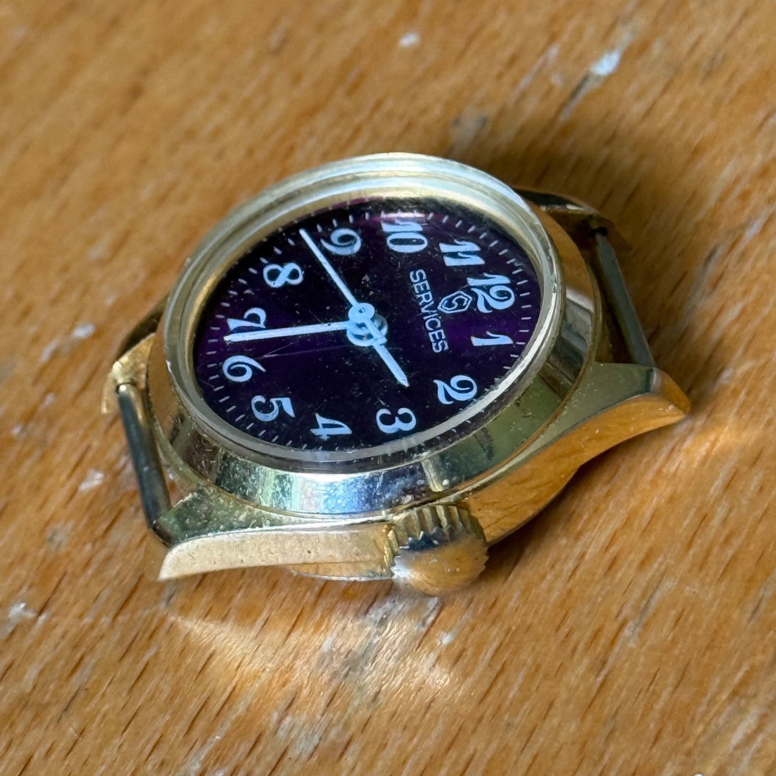 23mm Vintage Services Purple Dial Remex 65 Hong Kong Manual Watch PARTS / REPAIR