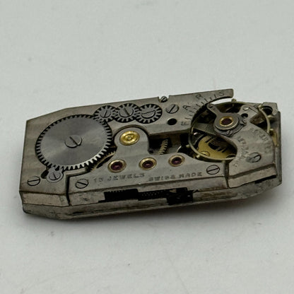 12.6mm Ladies Cyma 344.a Balance Ok Manual Wind Watch Movement Vintage PARTS