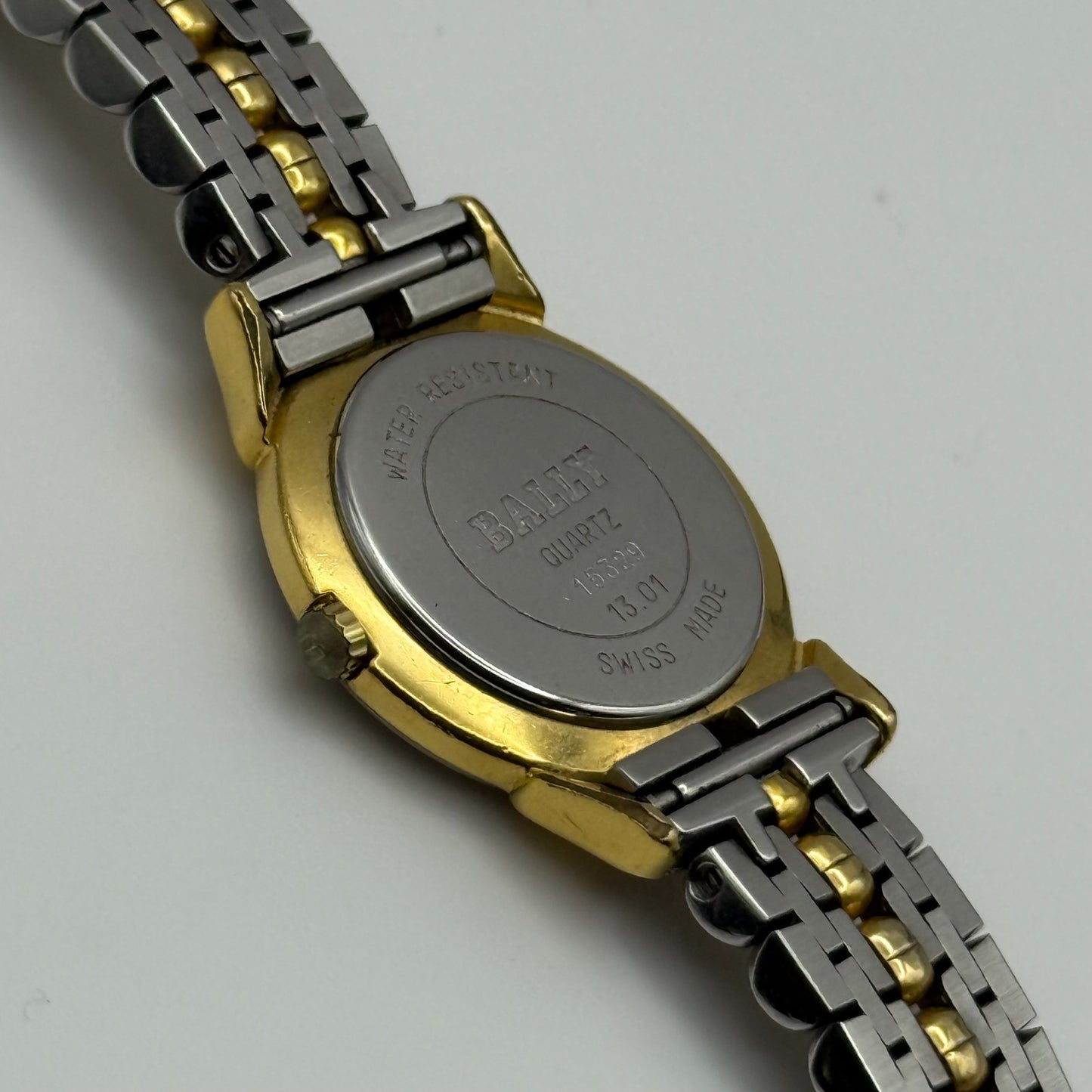 Bally Ladies Quartz Watch Two-Tone Bracelet Swiss 23mm PARTS REPAIR