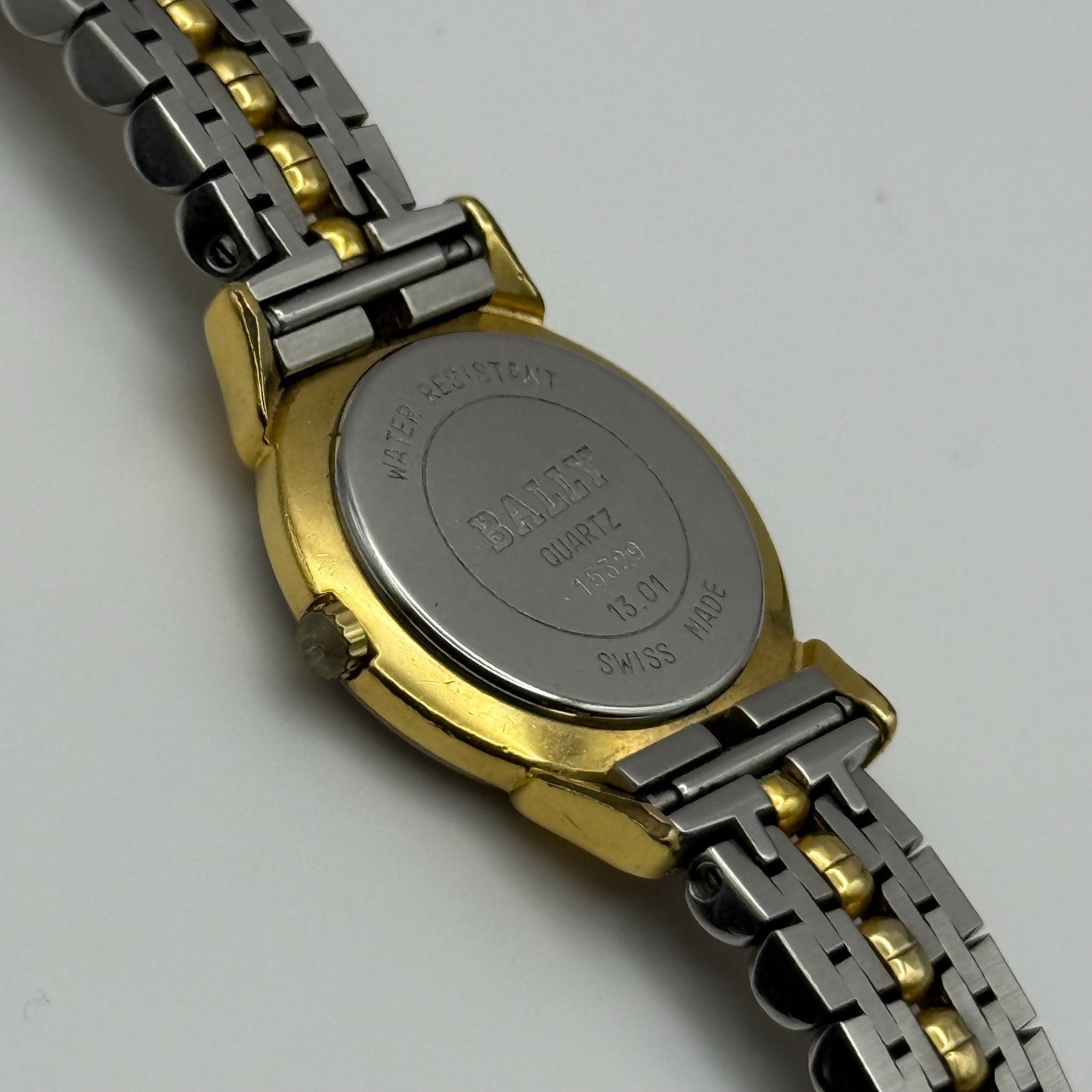 Bally Ladies Quartz Watch Two-Tone Bracelet Swiss 23mm PARTS REPAIR