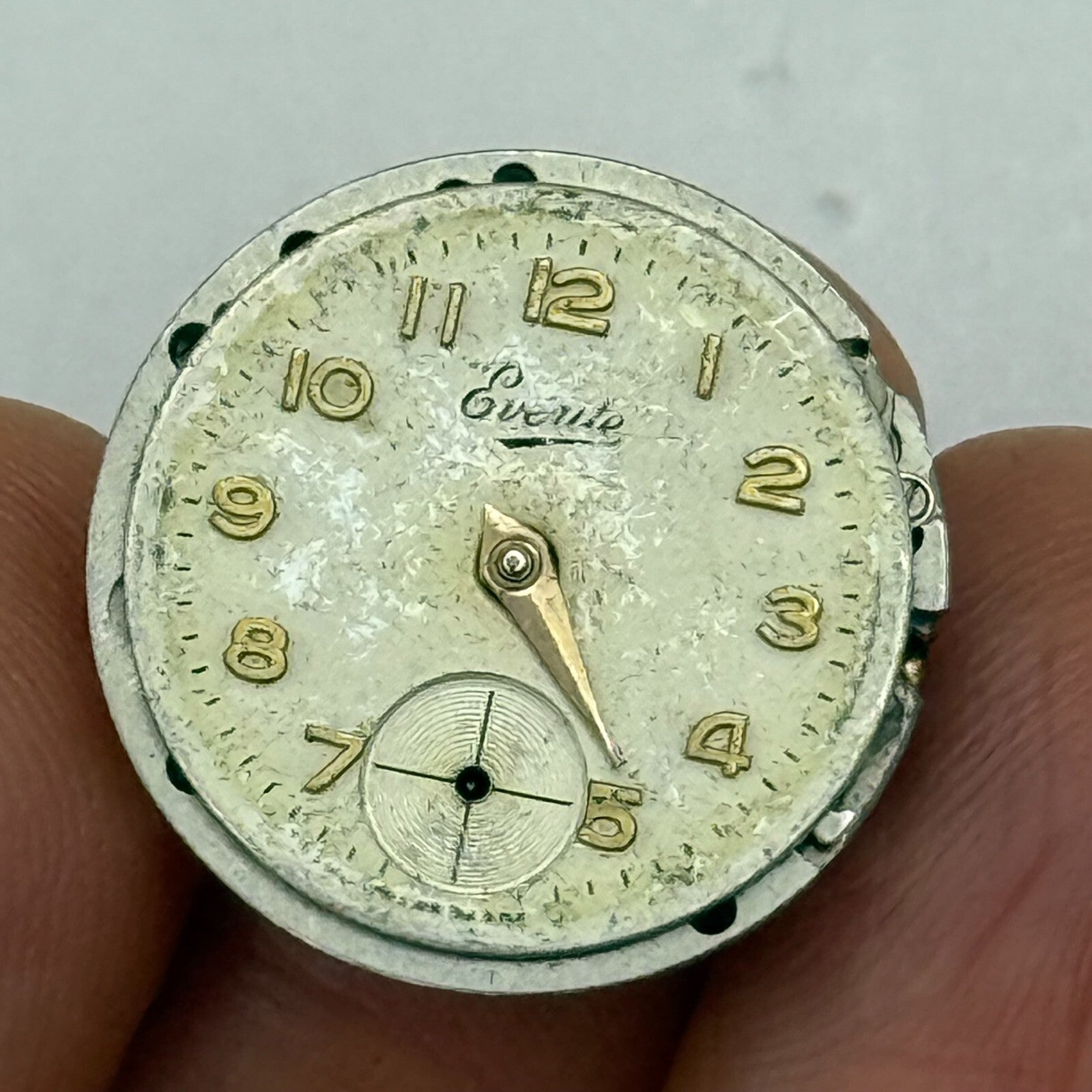19.7mm Vintage Everite Unitas UT 630 Manual Wind Watch Movement PARTS REPAIR