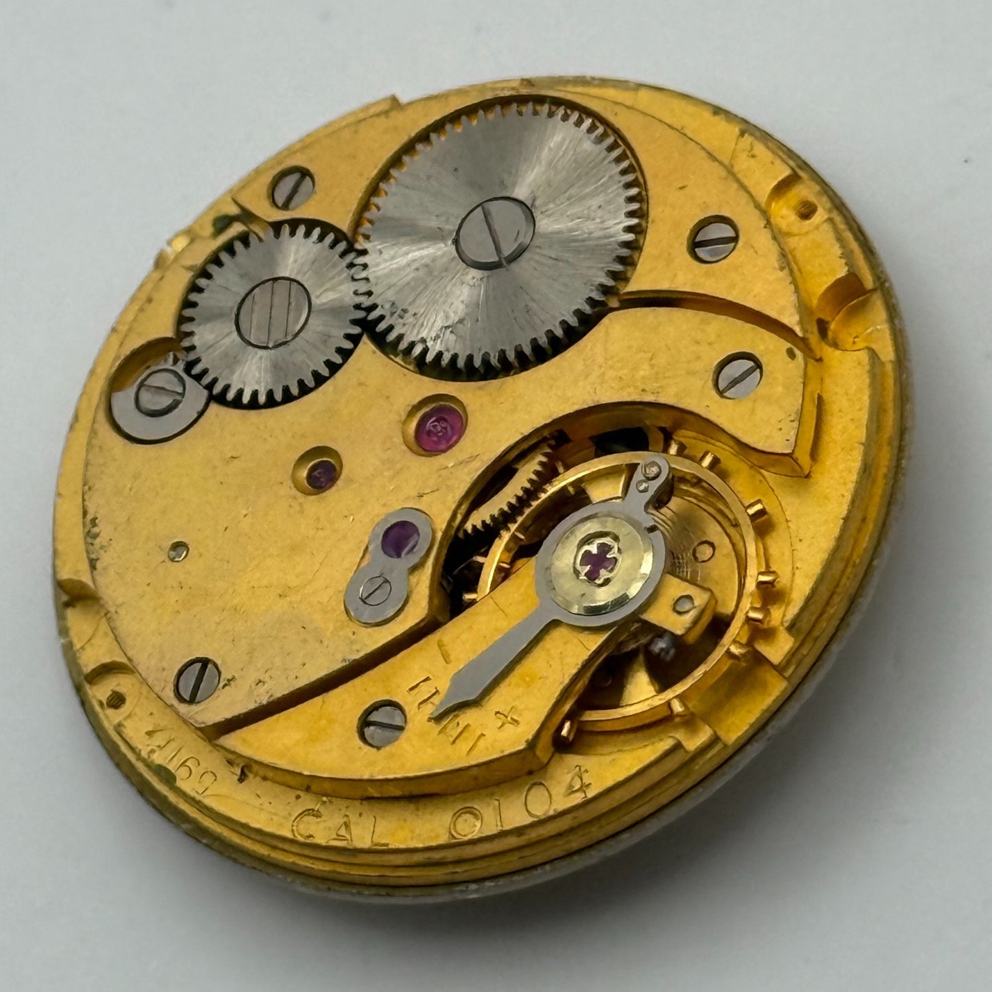 Smiths Imperial 5911 Cal 0104 Watch Movement Manual Wind Vintage Parts 26.9mm