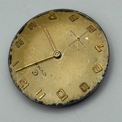 Cyma R. 484 Watch Movement Manual Wind Vintage Swiss 17 Jewels Parts 28.2mm