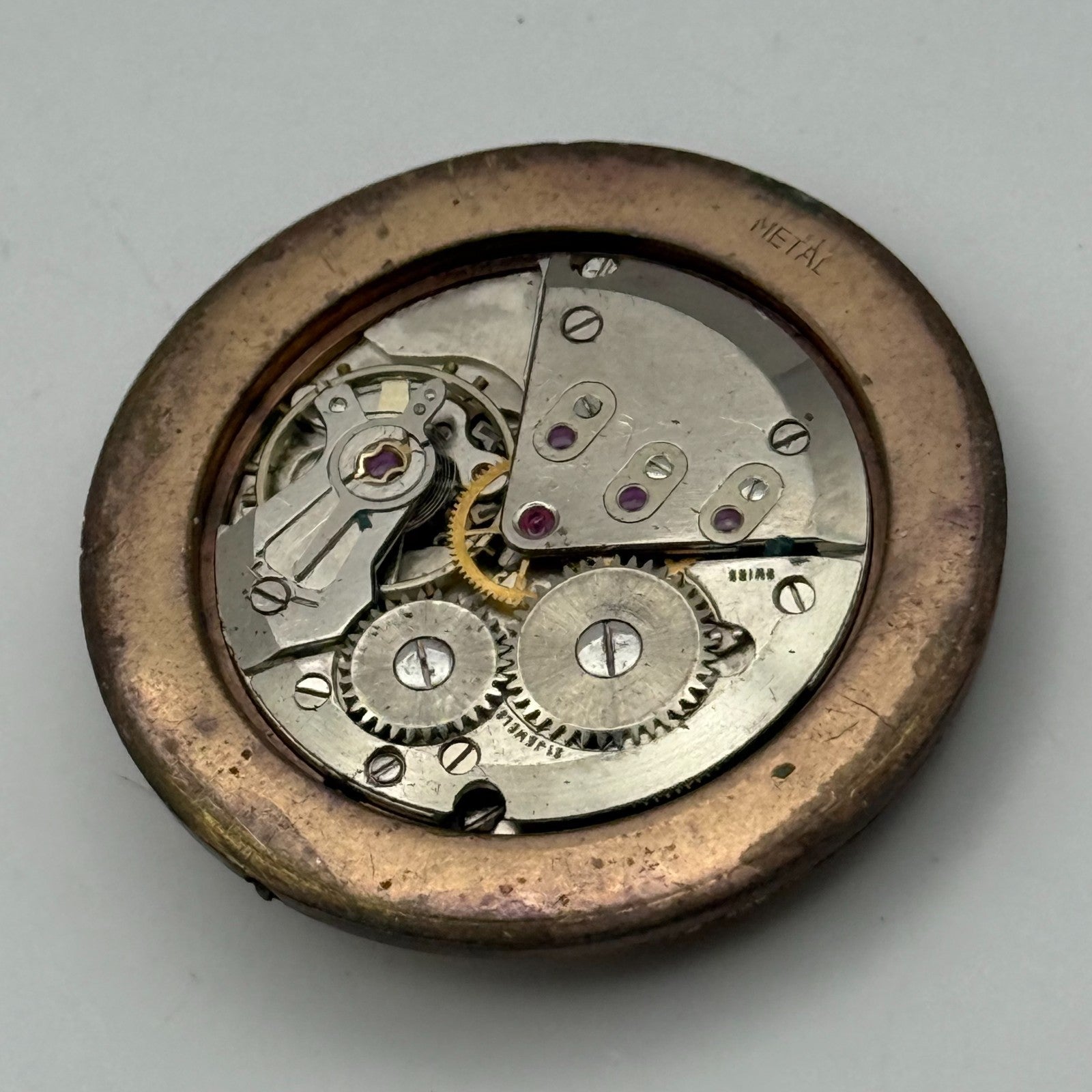 ETA 2390 Watch Movement Janus Manual Wind Vintage Swiss Parts Repair 32.6mm