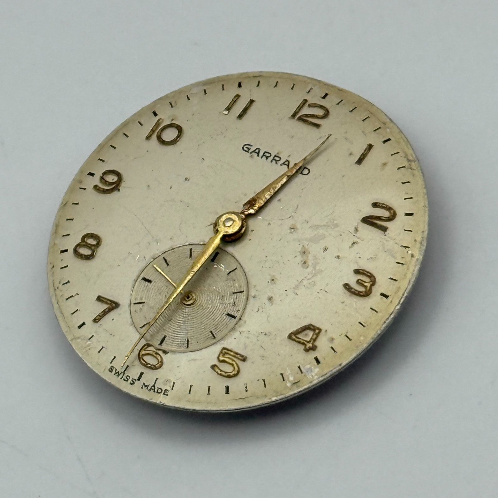 Garrard ETA 900 Watch Movement Manual Wind Vintage Swiss Parts Repair 23.6mm