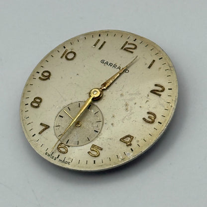 Garrard ETA 900 Watch Movement Manual Wind Vintage Swiss Parts Repair 23.6mm