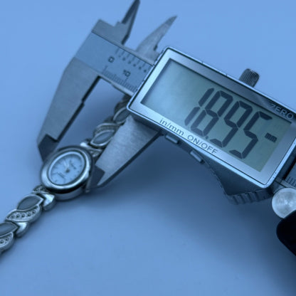 Divinity Ladies Quartz Watch Oval Dial Silver Tone Bracelet Working 19mm