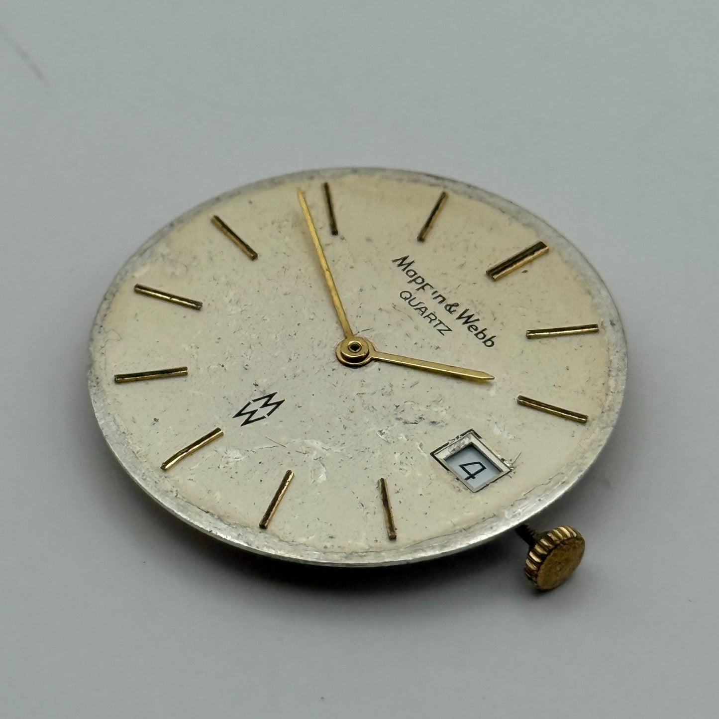 ETA 955.112 Quartz Watch Movement Mappin & Webb Date Vintage Parts Repair 26.2mm